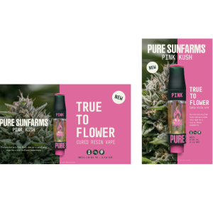 Pink Kush Cured Resin 510 Vape - static digital posters